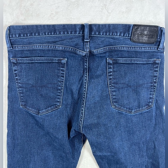Polo Ralph Lauren 36W 30L The Varick Dark Blue Slim Jeans - Picture 6 of 10